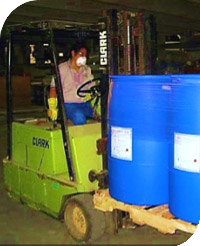 fork lift safety warehouse photo